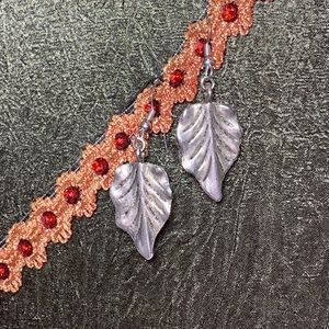 Silver Leaf Earrings
